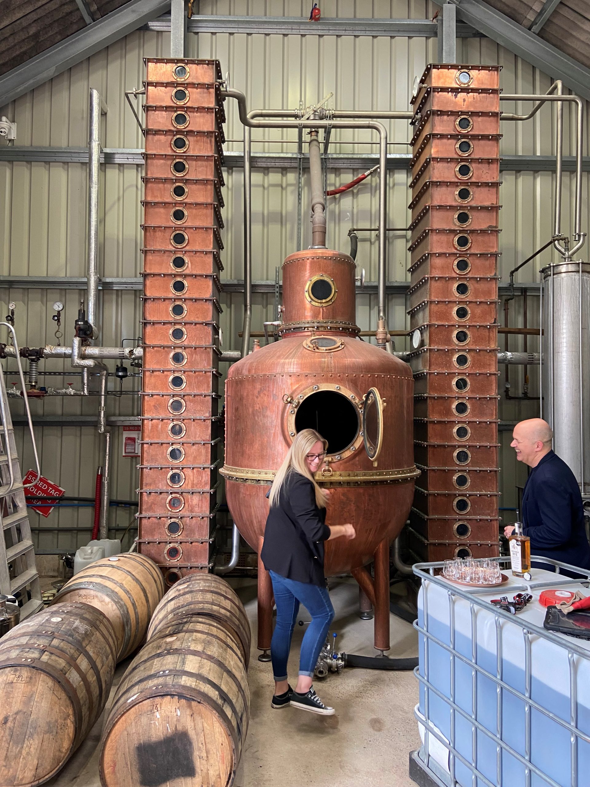 Explore the distillation process of locally made English spirits in Oxford
